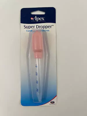 Apex Super Medicine Dropper Calibrated 1/4 Tsp And 1 Mil Increments New • $6.99
