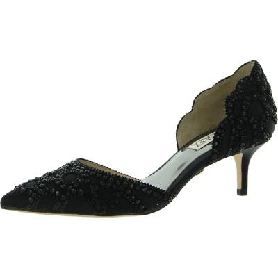 $140.99 • Buy Badgley Mischka Womens Ginny  Pointed Toe Slip On D'Orsay Heels Shoes BHFO 4025