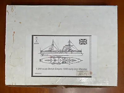 British Empire 1880 Warship  KRM 1/250 Scale Unassembled Kit#KRM30002 - No Motor • $39.99