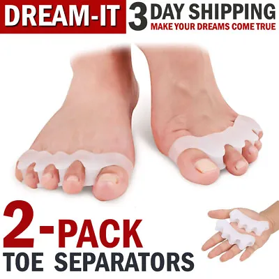 $7.49 • Buy Toe Separator Straightener Spreader Toes Spacer Bunion Corrector For Pain Relief