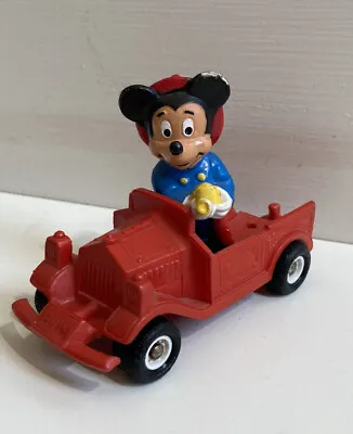 Vintage Mickey Mouse Bully West Germany Fire Truck With Out Ladder Toy • $15