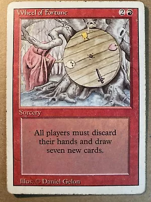 MTG 1x Wheel Of Fortune Revised OLD SCHOOL Magic The Gathering Card X1 HP • $202.50