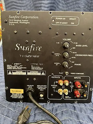 Sunfire True Subwoofer Amp Plate  Serviced • $350
