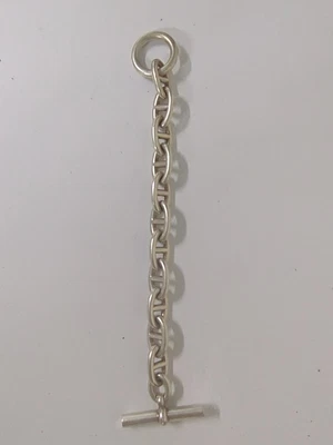 $2352.20 • Buy HERMES Chaine D’Ancre TGM (Very Large)  Silver 925 Bracelet Silver Size 11 Links