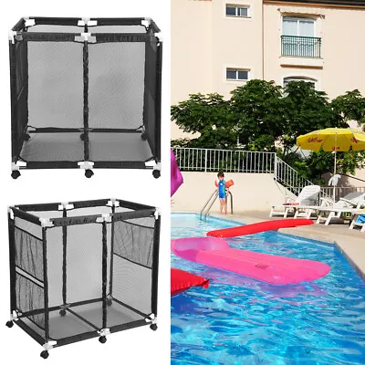 Pool Storage Bin Simple Assembly Durable Construction Easy Movement • $80.99