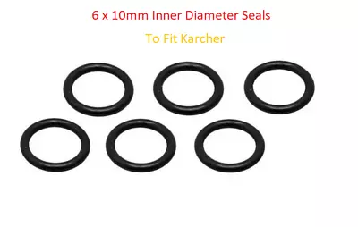 6 X KARCHER HD HDS HOSE NOZZLE JET LANCE SPARE O-RING SEALS EPDM O RINGS • £2.90