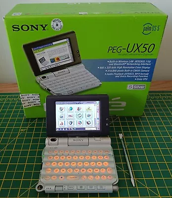 Sony Clie PEG-UX50 Handheld Palm OS 5.2 PDA - Boxed With Accessories & Documents • £91