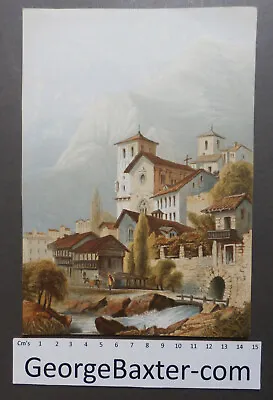 Verres Aosta Valley Italy - Mont Blanc – Le Blond Baxter Print - 150+ Years Old • £19.99