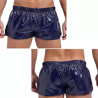 UK Mens Clubwear Sexy Shorts Slim Fit Trunks Vacation Short Pants Solid Color • £14.99