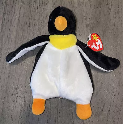 Original Ty Beanie Baby WADDLE The Penguin W/Tag #4075 12-19-95 • $12