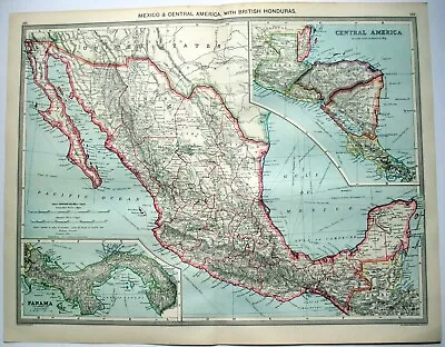 Mexico - Original Map C1906 By G Philip & Son. Antique • $24