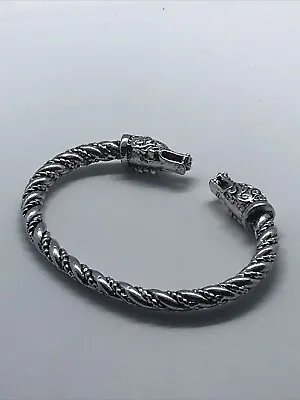 £10 • Buy Viking Celtic Wolf Bracelet Stainless Steel Arm Ring Mens Unisex Jewellery