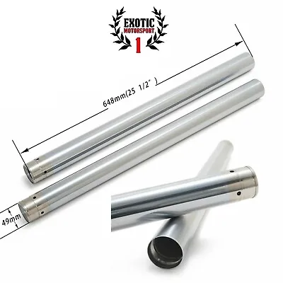 49 Mm Fork Tubes  For Harley Dyna Fat Bob FXDF Street Bob FXDB 06-17 • $189.99