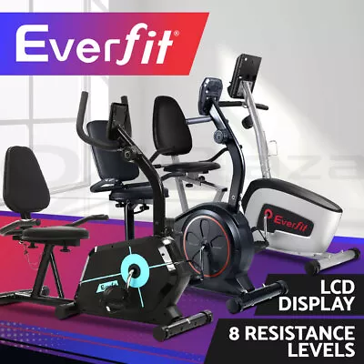 Everfit Magnetic Recumbent Exercise Bike Fitness Cycle Trainer Gym Equipment • $279.95