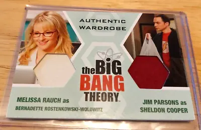 Cryptozoic Big Bang Theory 6/7 Dual Costume Card DW8 Jim P Sheldon & Bernadette • $79.88