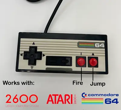 Commodore 64 C64 Atari 2600 Flashback 9 X Controller Joystick Up To Jump Gamepad • $39.95