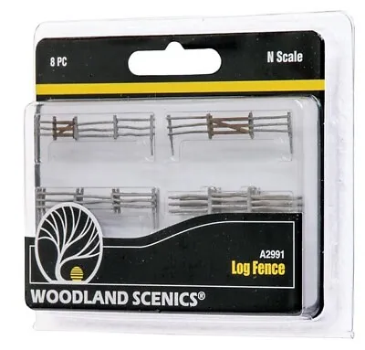 Woodland Scenics N Scale Log Fence A2991 • $12.99