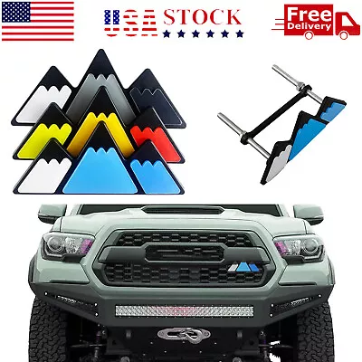 Tri-color Grille Badge Emblem For 2018 2019 Toyota Tacoma TRD 4Runner Tundra • $7.49