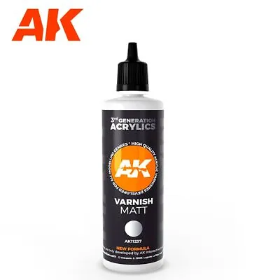 AK Interactive 11237 Varnish Matt 100ml • £9.95