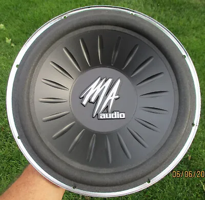 MA Audio 12  500W 4 Ohm Woofer  Black / Chrome W Gasket - Bass Driver SubWoofer • $57.12