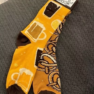 New Primitives By Kathy Lol Socks Mismatch Beer Pretzel OC3 • $10