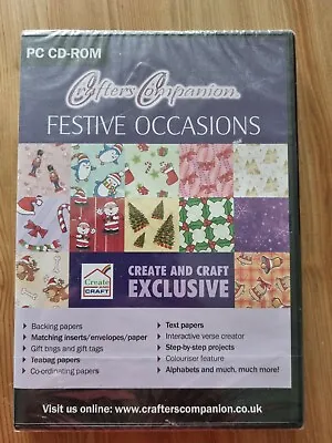 £3.50 • Buy CD-Rom Cardmaking Crafters Companion  Festive Occasions Christmas Themed  NEW