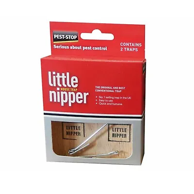 £6.49 • Buy Little Nipper Quick & Humane Wooden Mouse Traps With Treadle Design