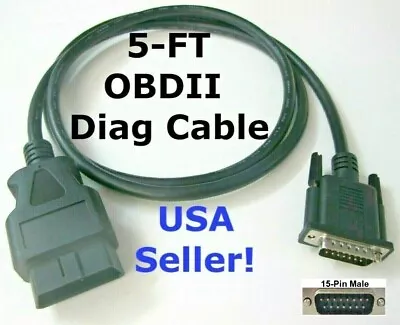 OBD2 OBDII Cable Compatible With Autel MaxiDiag Pro MD801 Code Reader Scanner • $26.57