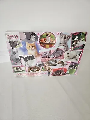 1000 Piece Jigsaw Puzzle Cats Kittens Marks & Spencer 68 X 48cm Puzzle New • £12