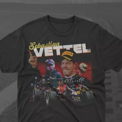 Sebastian Vettel Formula One Racing Vintage 90s Bootleg Unisex T-Shirt • $25.99