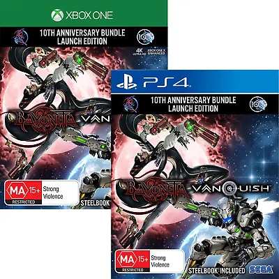 Bayonetta + Vanquish 10th Anno Bundle Launch Edition Playstation 4 PS4 XB1 S X • $75