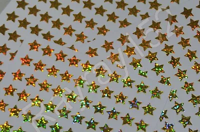 Gold Star Stickers Golden Coloured Holographic Teacher Student Reward 10 - 5000 • £1.10