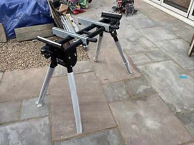 Evolution Mitre Saw Stand With Extendable Leg - Black • £20