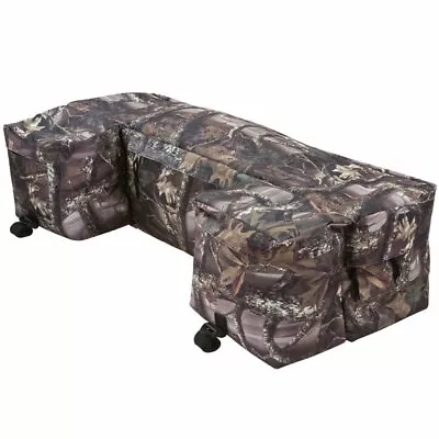 ATV Storage Back Seat Rest Mount 4 Wheeler Cargo Camo Padded Zipper Bag Durable • $99.99