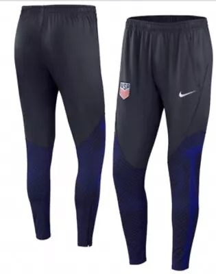 Men's USMNT Nike Dry Strike Performance Track Pants Soccer Training (L) Blue • $64