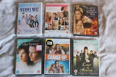 DVD 6 Film Set Lot PAL Region 2 UK Mamma Mia Lake House Change Up Lost In Austen • £4.99