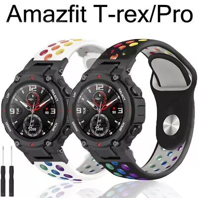 Silicone Strap Band For Huami Amazfit T-REX 2 / Xiaomi Amazfit T Rex / T-Rex Pro • £6.60