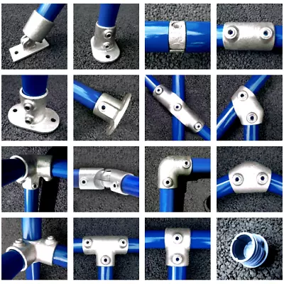 £1.49 • Buy Pipe Clamp System 42mm Fittings & Connectors (42.4mm) Tube Galvanised Allen Key