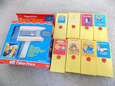 Vintage 1973 Fisher Price Movie Viewer W/8 Movie Cartridges-FREE SHIPPING! • $79.95