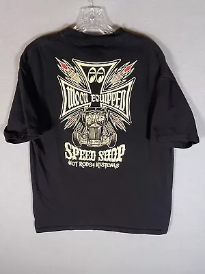 Mooneyes Moon Equipped Speed Shop T Shirt Size Large Black Exotic Rare Show Car • $26.99