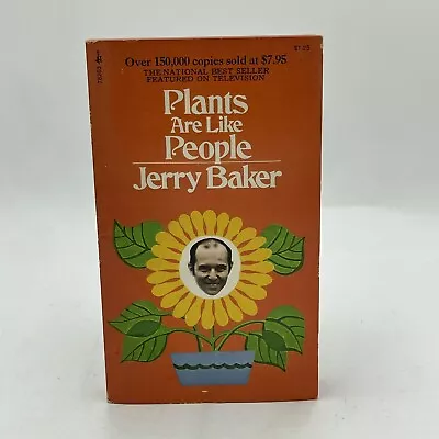 *Vintage* Plants Are Like People By Jerry Baker (Pocket Books 1972) • $1.94