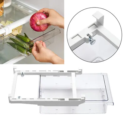 Under Fridge Shelf Hanging Organiser Storage Box PullOut Drawer Basket Container • £9.95