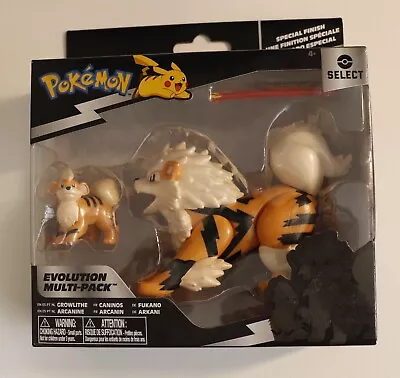 Pokemon Evolution Multi-Pack Growlite Arcanine Jazwares Action Figure Gift • $25