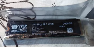 Crucial P5 Plus 2TB M.2 NVMe Internal SSD (CT2000P5PSSD8) • £105