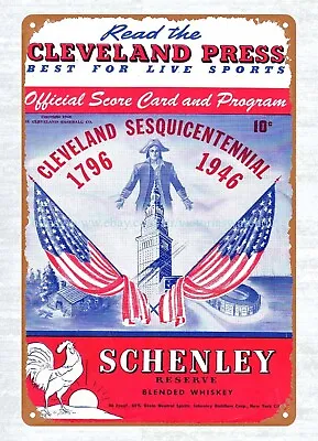 Country Decor 1946 Baseball  Vs  Metal Tin Sign • $15.85