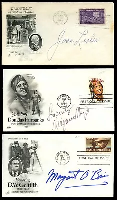 (3) Actor Signed First Day Covers Joan Leslie Virginia Mayo & Margaret O'Brien • $29.95