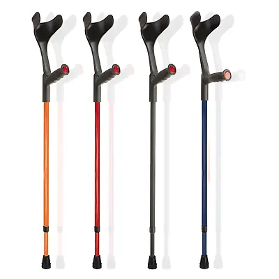 Ossenberg Ergonomic Soft Grip Open Cuff Crutches | Range Of Colours Available • £22.95