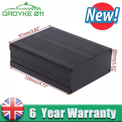 DIY Aluminum Box Enclosure Electronic Project Black Instrument Case 120x97x40mm • £11.99