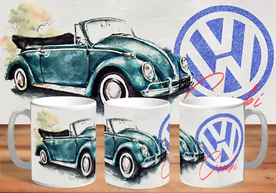 Volkswagen VW Beetle Convertible Coffee Mug Birthday Gift • $22.99