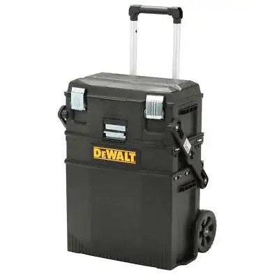 NEW DeWALT Black Utility Rolling Portable Toolbox Cart Chest Tool-Storage-Box • $111.76